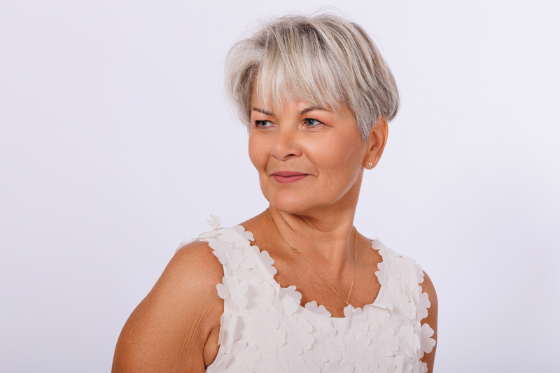 Photos de mannequins seniors femmes